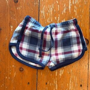 Aeropostale Striped Lounge Shorts - Blue and Purple